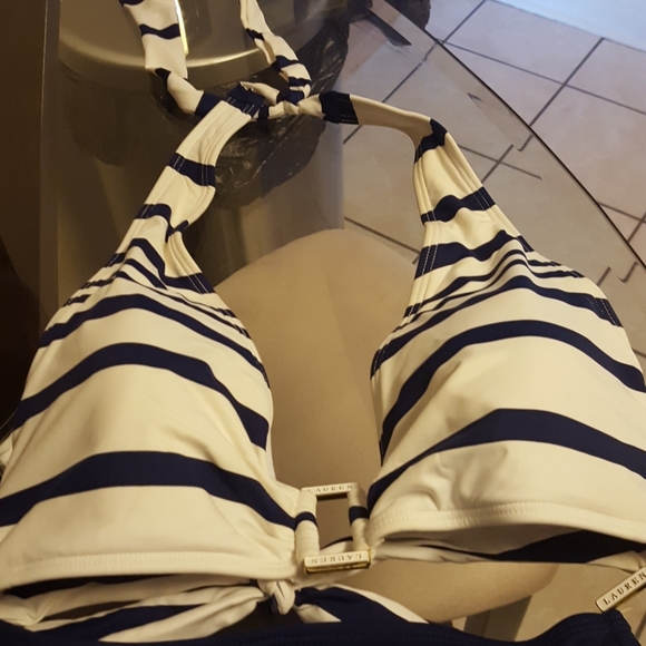 Ralph Lauren navy and white swimsuit - Picture 2 of 5